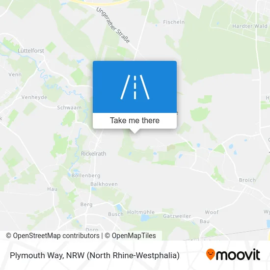 Plymouth Way map