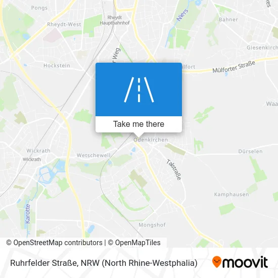 Ruhrfelder Straße map