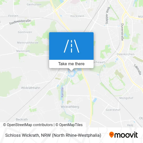 Schloss Wickrath map