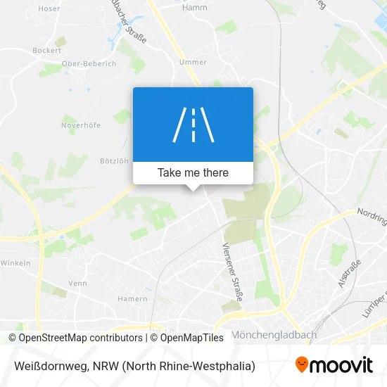 Карта Weißdornweg