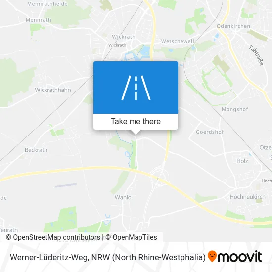 Werner-Lüderitz-Weg map