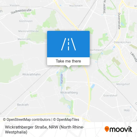 Wickrathberger Straße map