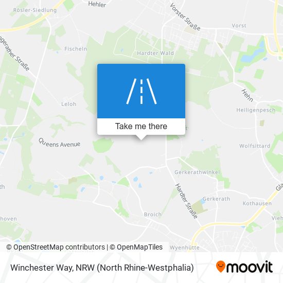 Winchester Way map