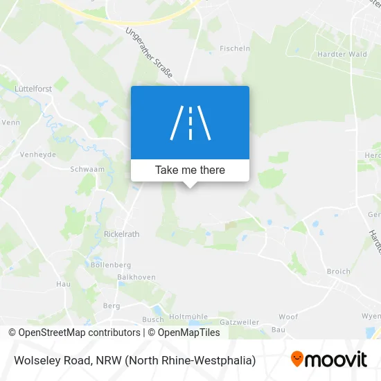 Wolseley Road map