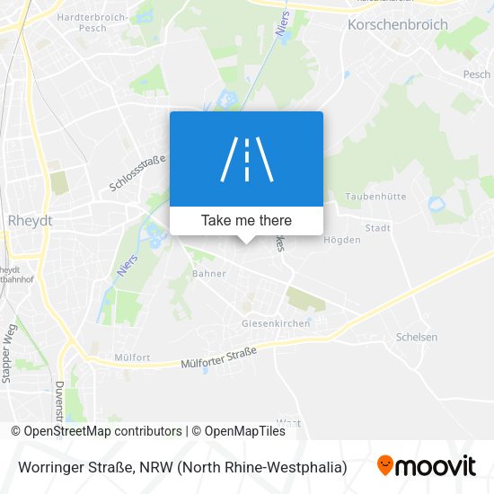 Worringer Straße map