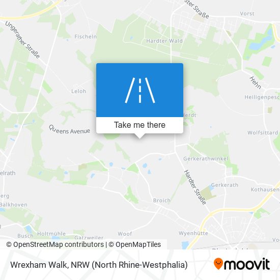 Wrexham Walk map