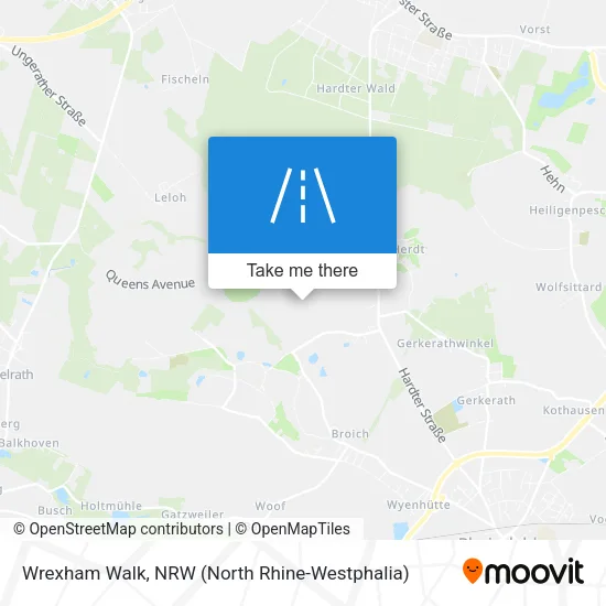Карта Wrexham Walk