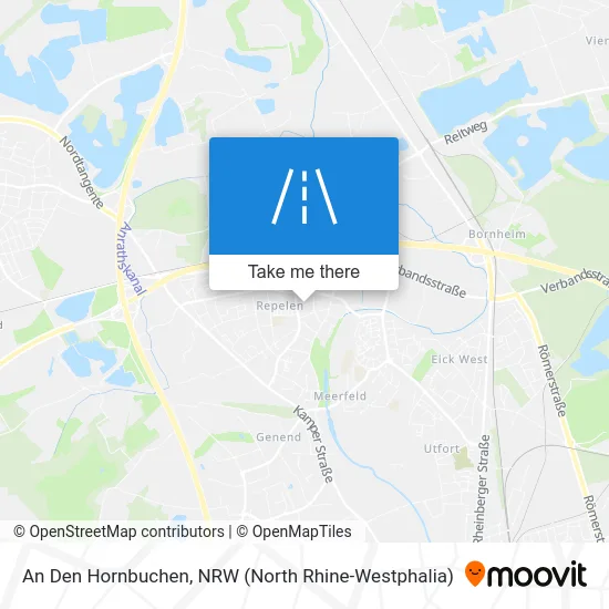 An Den Hornbuchen map