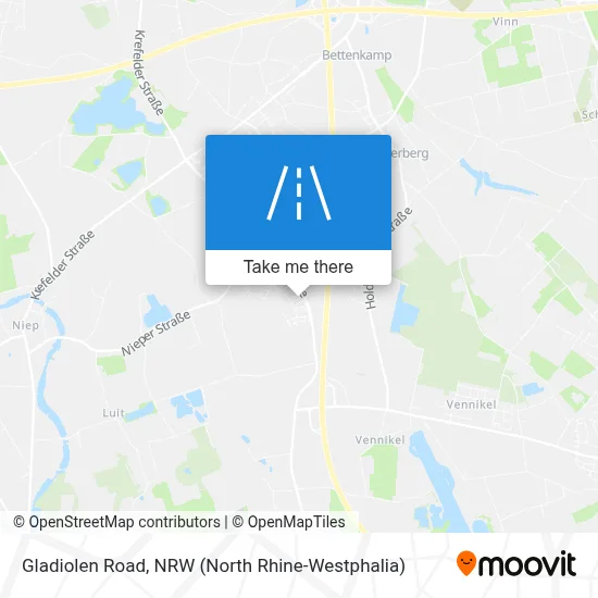 Gladiolenweg map