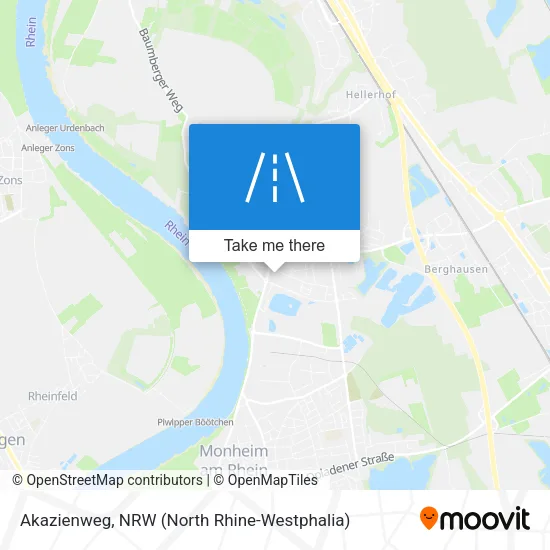 Akazienweg map