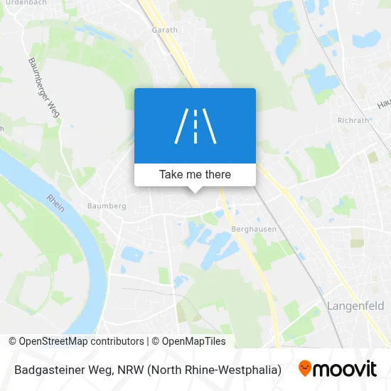 Badgasteiner Weg map