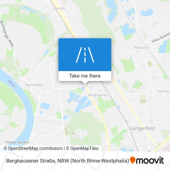 Berghausener Straße map