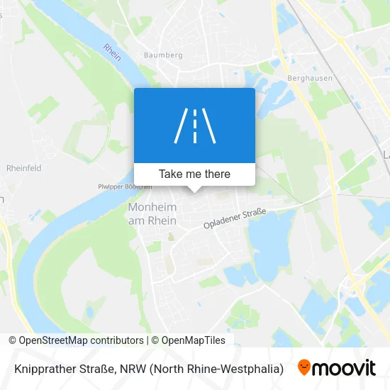 Карта Knipprather Straße