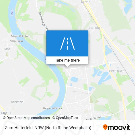 Карта Zum Hinterfeld