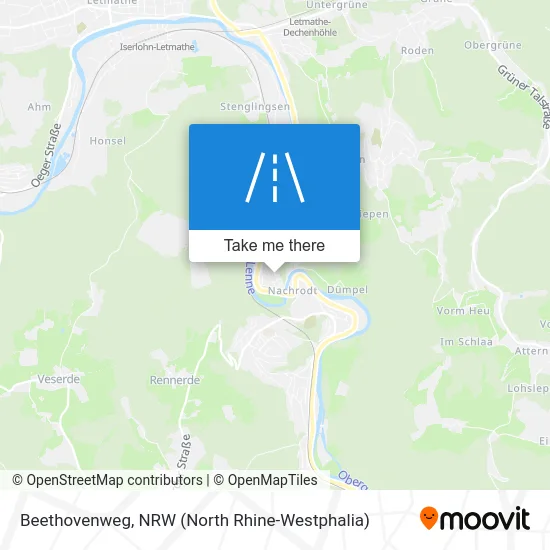 Beethovenweg map