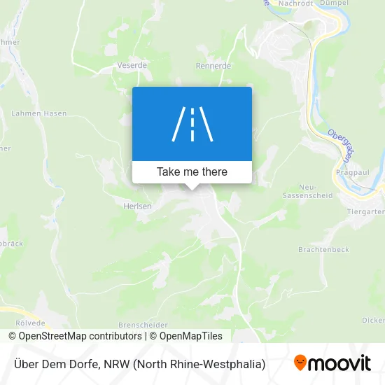 Карта Über Dem Dorfe