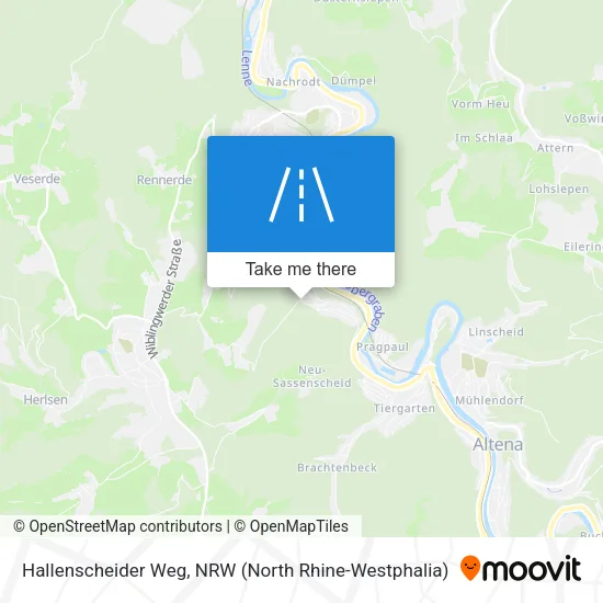 Карта Hallenscheider Weg