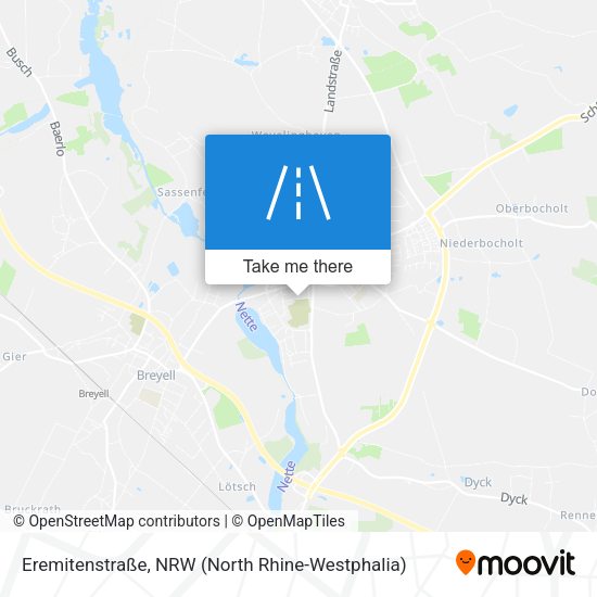 Eremitenstraße map