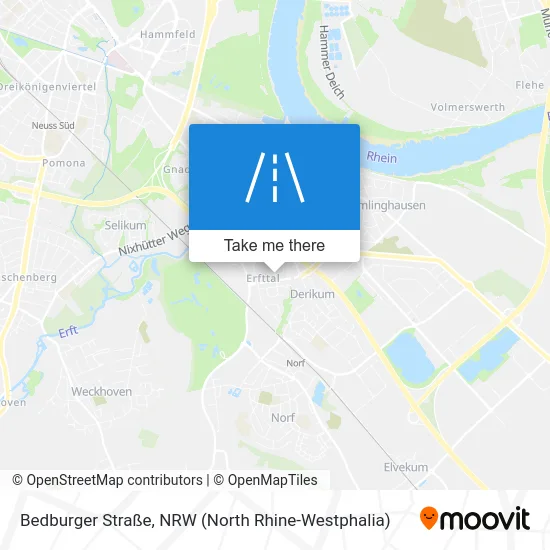 Bedburger Straße map