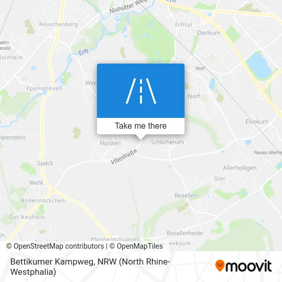 Bettikumer Kampweg map