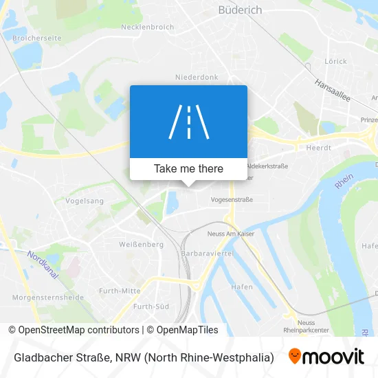Карта Gladbacher Straße