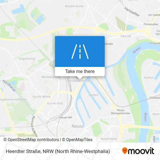 Heerdter Straße map