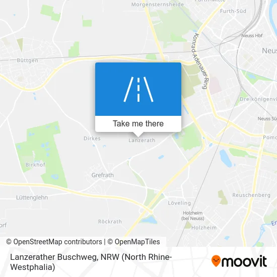 Lanzerather Buschweg map