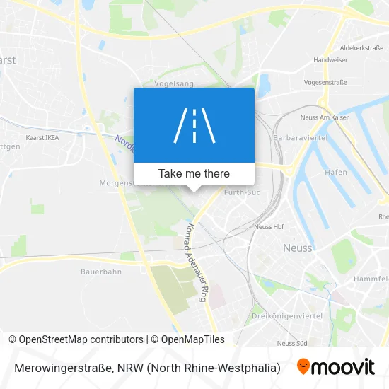 Карта Merowingerstraße