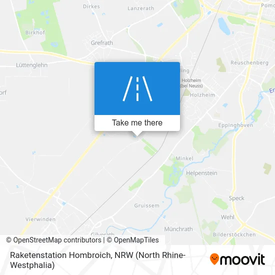 Raketenstation Hombroich map
