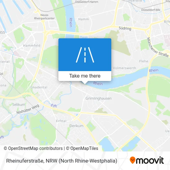 Rheinuferstraße map
