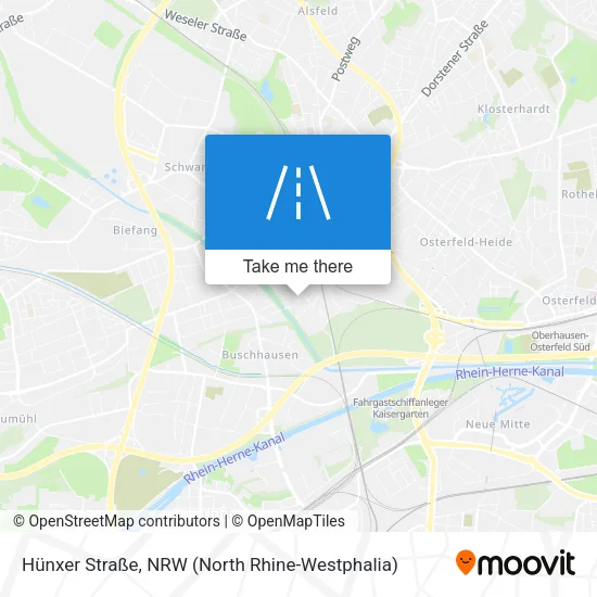 Hünxer Straße map