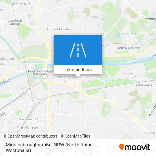 Middlesbroughstraße map