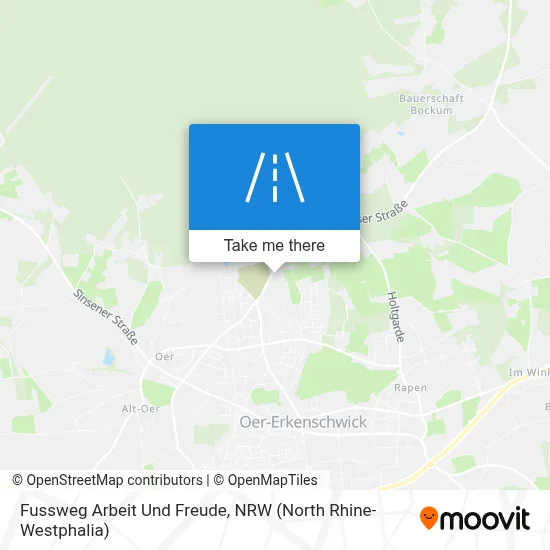 Fussweg Arbeit Und Freude map