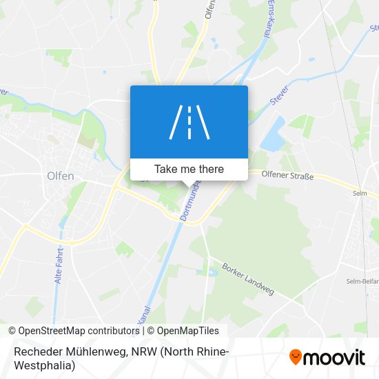 Recheder Mühlenweg map