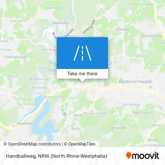 Handballweg map