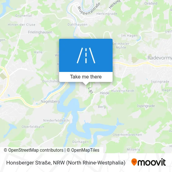 Honsberger Straße map