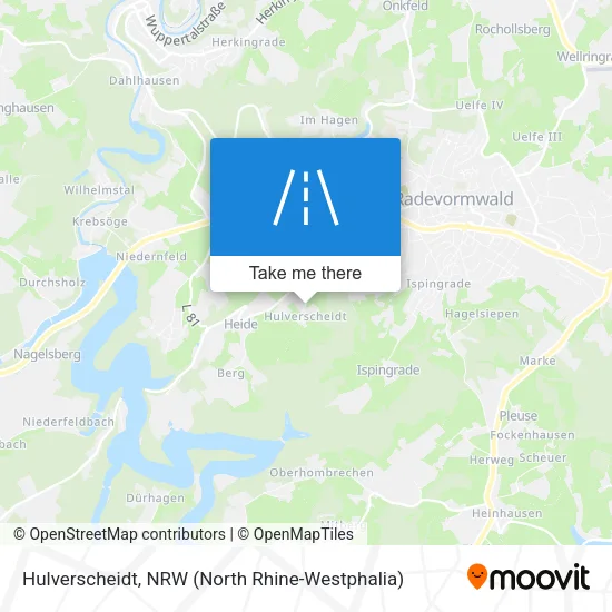 Карта Hulverscheidt