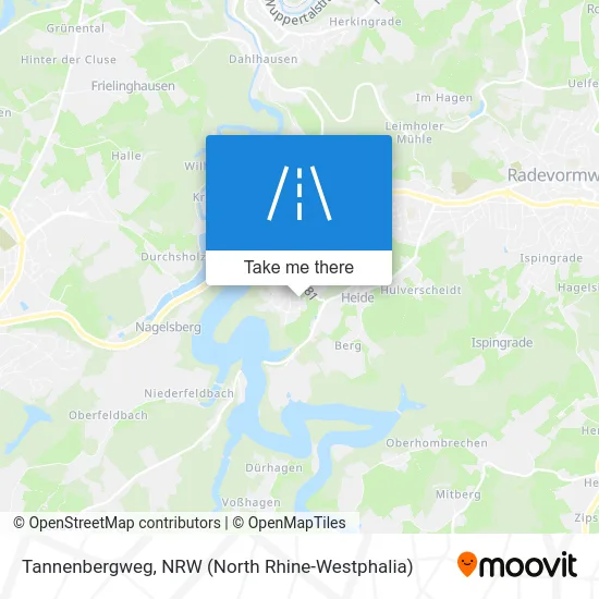 Tannenbergweg map