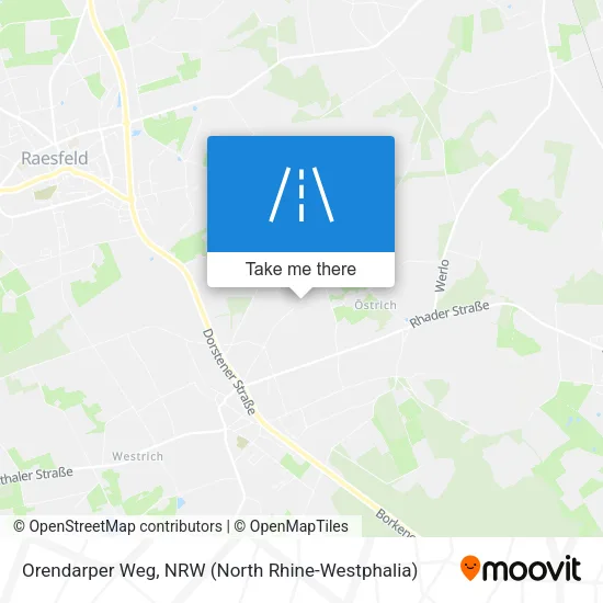 Карта Orendarper Weg