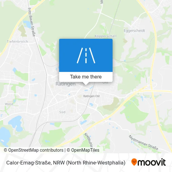 Calor-Emag-Straße map