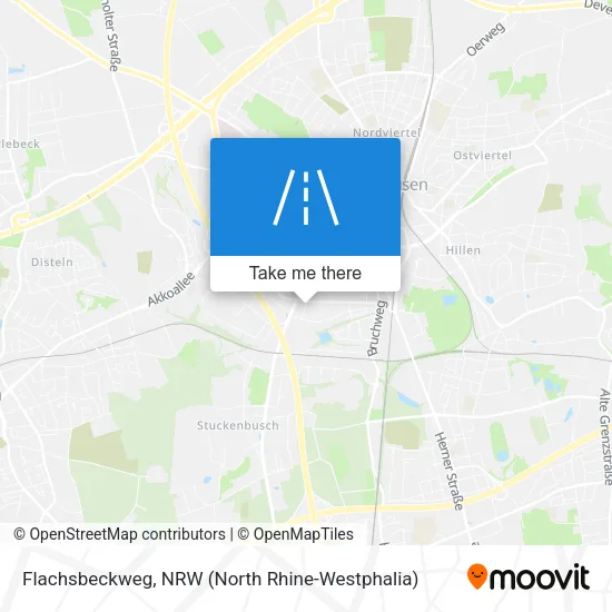 Карта Flachsbeckweg