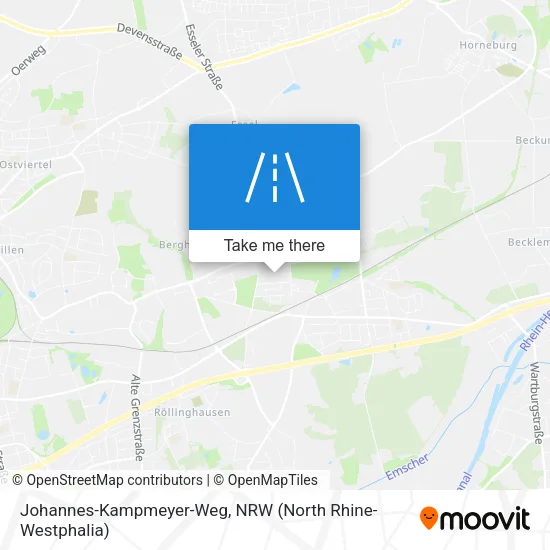 Карта Johannes-Kampmeyer-Weg