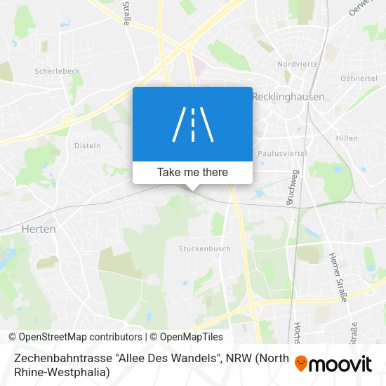 Zechenbahntrasse "Allee Des Wandels" map