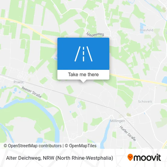 Карта Alter Deichweg