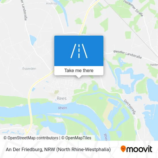 An Der Friedburg map