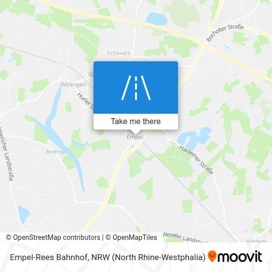 Empel-Rees Bahnhof map