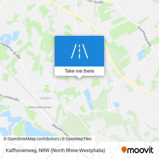 Kalfhovenweg map