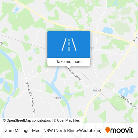 Карта Zum Millinger Meer