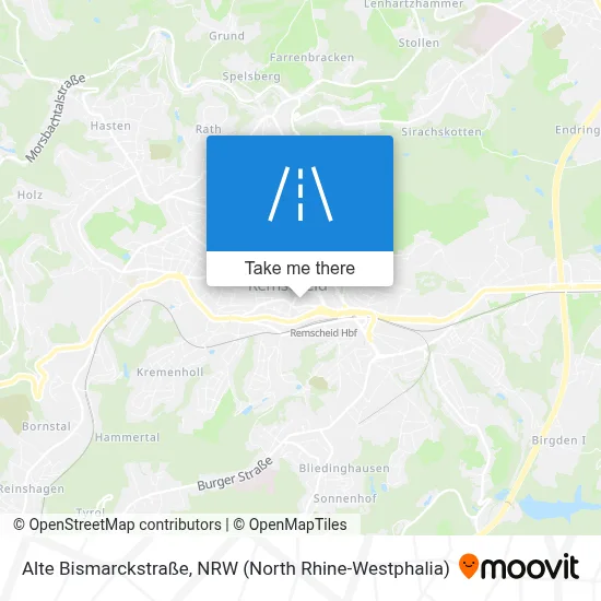 Alte Bismarckstraße map