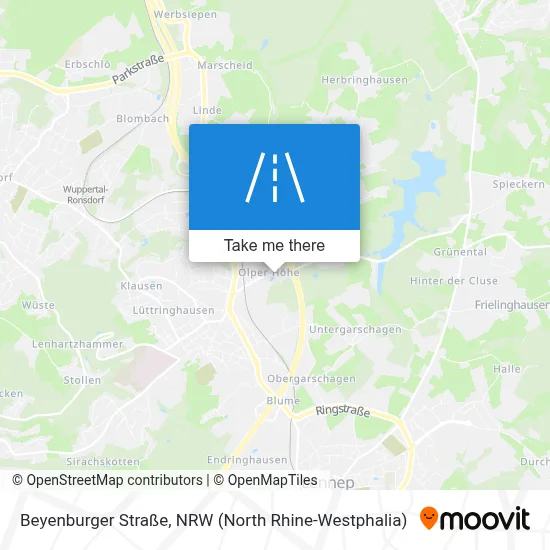 Beyenburger Straße map